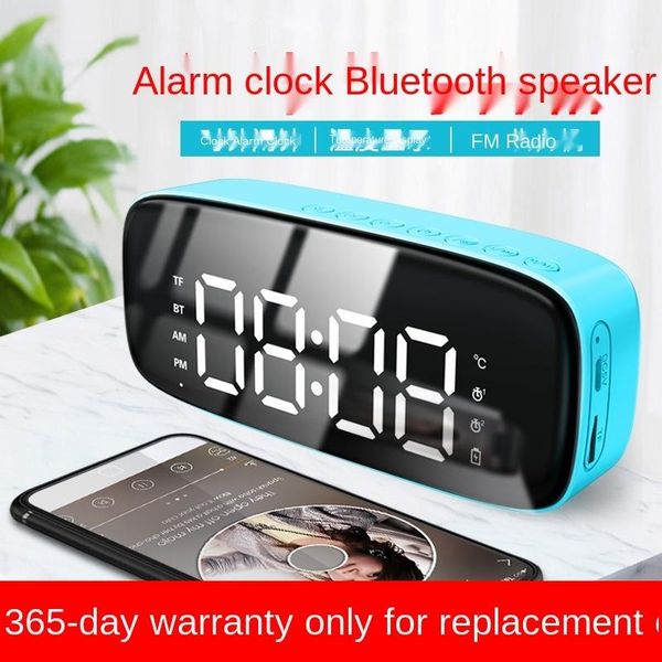

outdoor speakers wireless bluetooth audio high volume display time and temperature multifunctional card speaker dual alarm clock radio