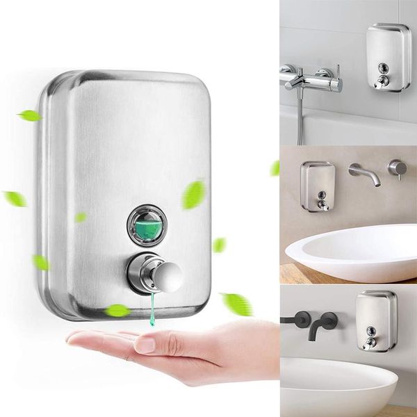 

liquid soap dispenser dispenser-bathroom kitchen el-stainless steel wall mounted hand