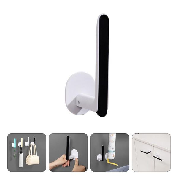 

hooks & rails 2pcs l-shaped clothes hanger robe hanging holder wall for bathroom