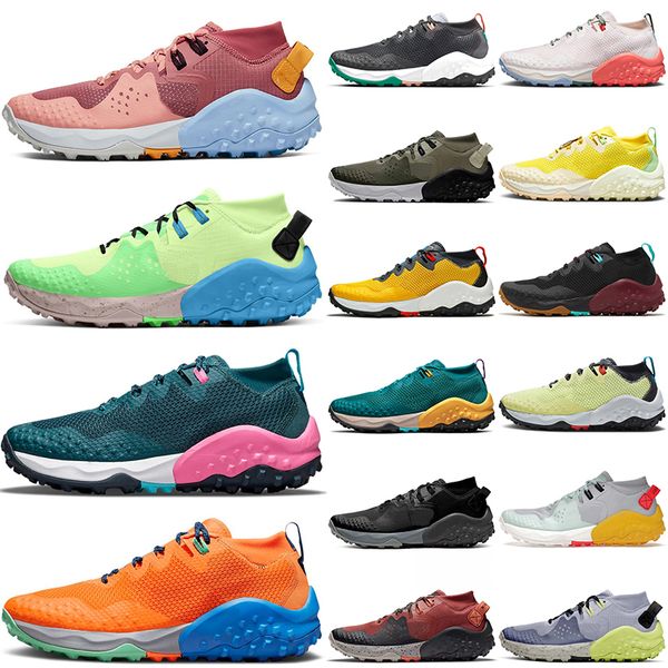 

2022 sports zooms wildhorse 6 7 running shoes canyon pink ghost pollen lime glow dark sulfur total orange designer sneakers trainers runner, White;red