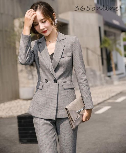 

women's suits & blazers autumn winter fashion styles business women professional ladies office work wear pantsuits ol pants, White;black