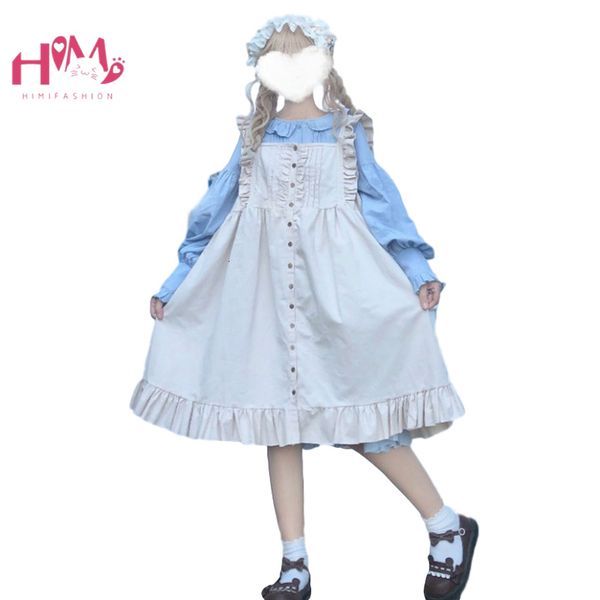 

lolita cute women kawaii peter pan soft girl long sleeve es vintage ruffle japanese maid cosplay princess, Black;gray
