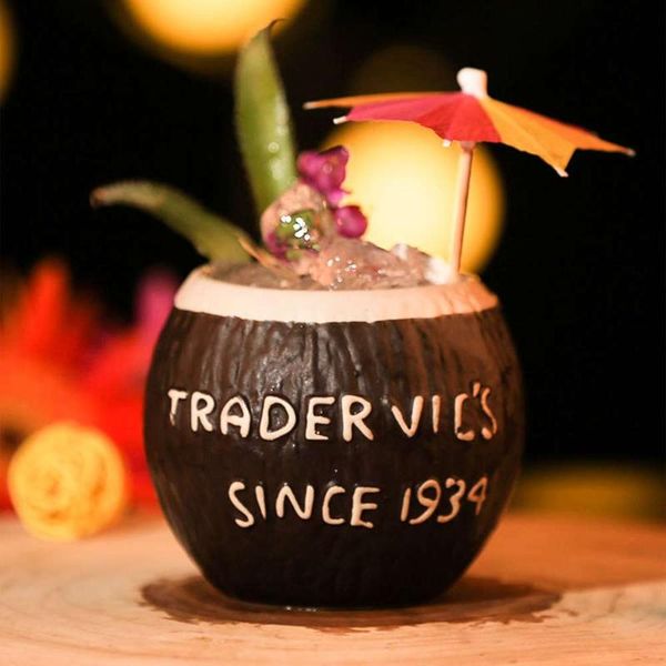 

mugs 1pc coconut shape hawaii ceramic cup for gifts and cocktail