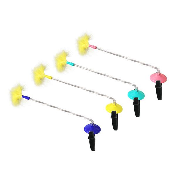 

cat toys self healing collar feather teaser stick spring training pet rod toy