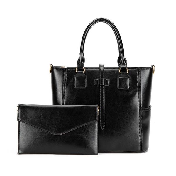 

evening bags designer pu leather women handbags 2 pieces set ladies shoulder crossbody fashion female tote messenger