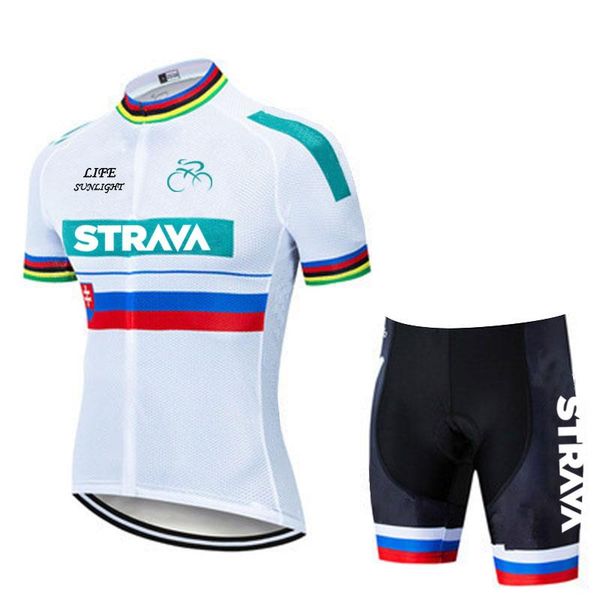 

racing sets 2021strava men's bicycle sweatshirt mtb short sleeve apron set 9d cushion ventilation ride maillot skirt, Black;blue