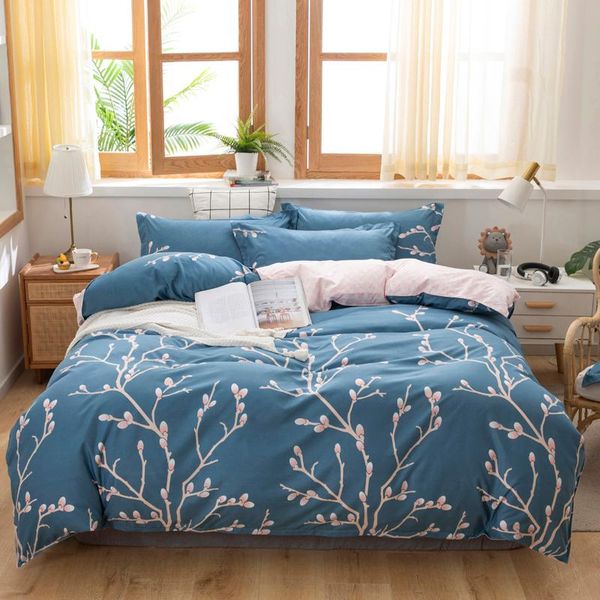 

anti-folding 2 pillow shams,1 bed sheet  and 1 duvet cover, king ,twin ,full size ,bedding set 4 in bedding sets