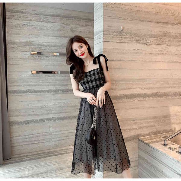

summer holiday beach gown women dressses balck a line grid dot patchwork halter backless ball emprie dress, Black;gray
