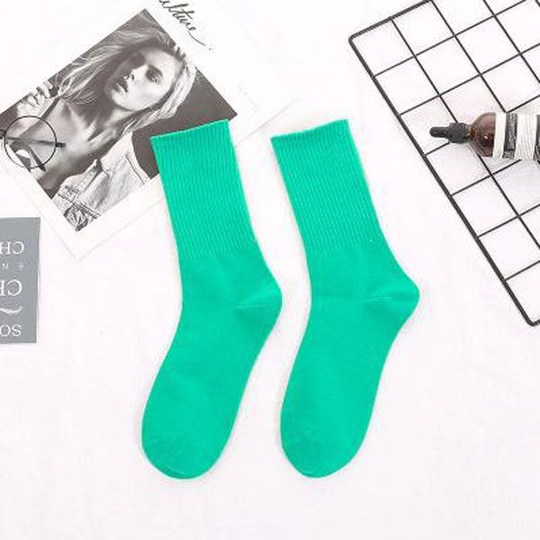 

men women sports socks fashion long socks with printed 2020 new arrival colorful womens and mens stocking casual, Black