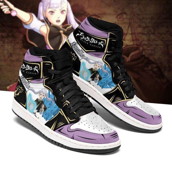 

customization black bull noelle sia sneakers black clover anime shoes