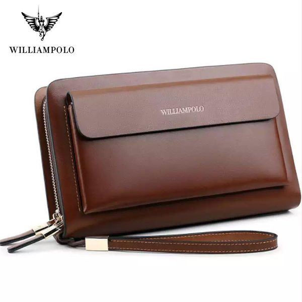 

business men's clutch wallet, fashionable zipper, multi-function, successful people's flip handbag, handbag wallets, Red;black