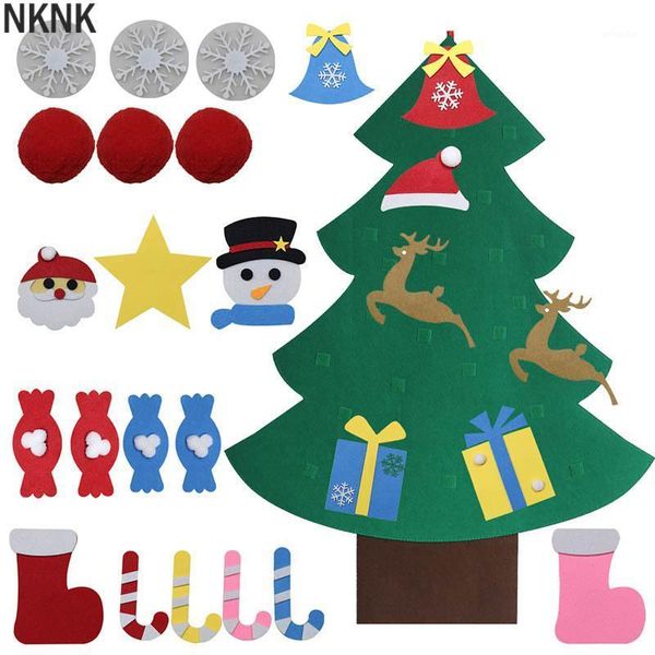 

christmas decorations felt tree diy xmas gifts for kids wall hanging
