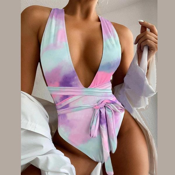 

women's swimwear plunging swimsuit one piece high cut women cross bandage beachwear summer backless bathing suit monokini, White;black