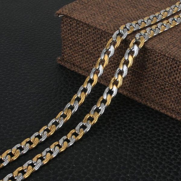 

chains wholesale stainless steel jewelry fashion gold color chain necklace design vintage nfhbbrbc1, Silver