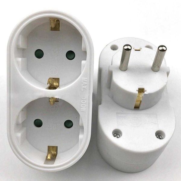 

european conversion plug 1 2 /1 to 3 way eu standard power adapter socket 16a travel plugs ac 110~250v