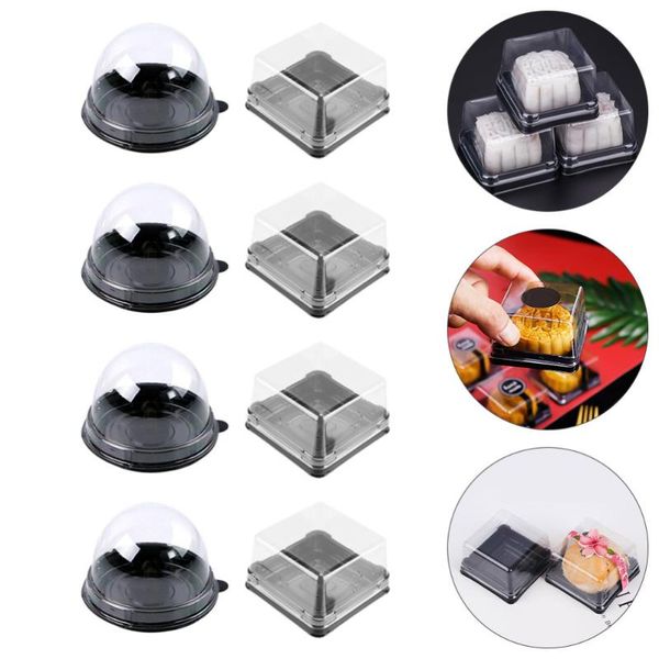 

gift wrap 100 pcs crafted pastry boxes portable multipurpose packing (black)