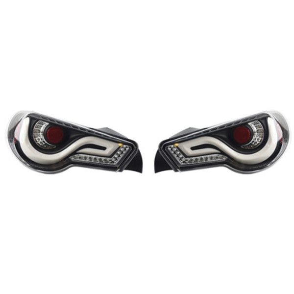 

car styling tail lights assembly for toyota gt86 taillights led drl running taillight fog angel eyes rear parking taillamp