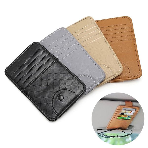 

car organizer auto sun visor point pocket pouch bag card glasses storage holder