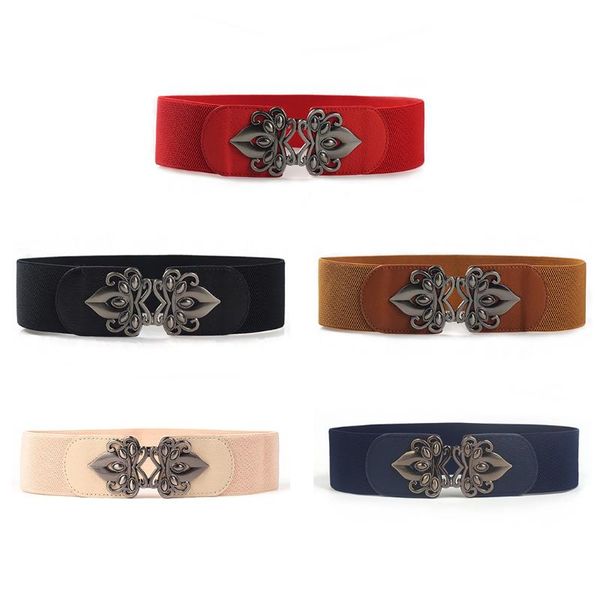 

belts cummerbunds waist belt fashion wide elastic stretchy cinch for women girls slimming girdle, Black;brown