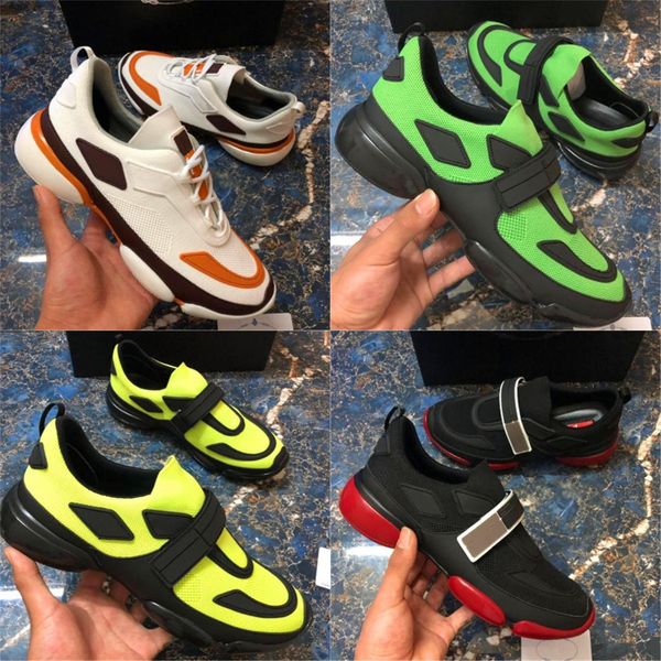 

2021 designer casual shoes mens rubber sole sport sneakers brand p cloudbust thunder quality wild comfortable increase platform men shoe wit, Black