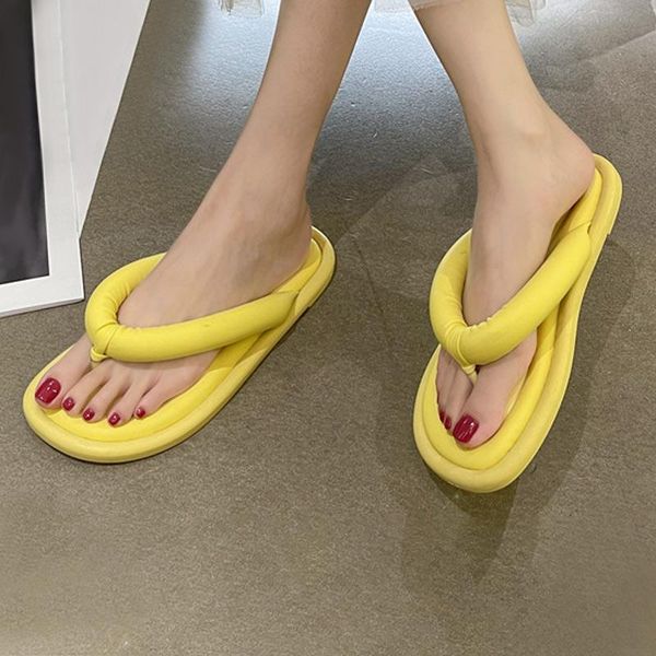 

slippers women flat clip toe slides rubber flip flops female summer beach shoes soft sole ladies casual sandals 2021 fashion, Black