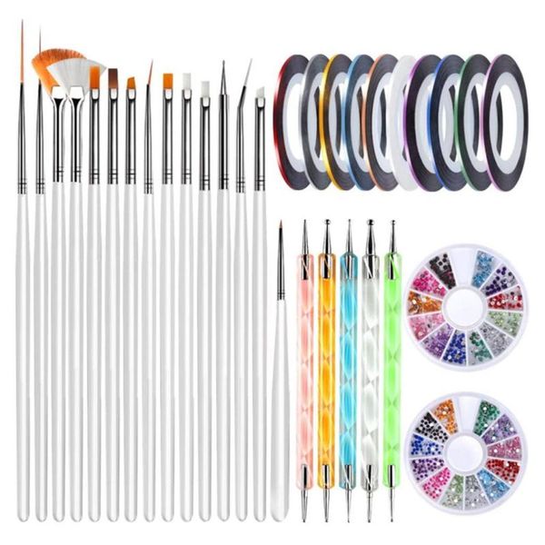 

nail art kits diamond nails crystal gold-plated tool color sequins and sets diy brush set