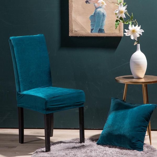 

cushion/decorative pillow elastic dining chair cover anti-dirty kitchen seat slipcover for weddings el