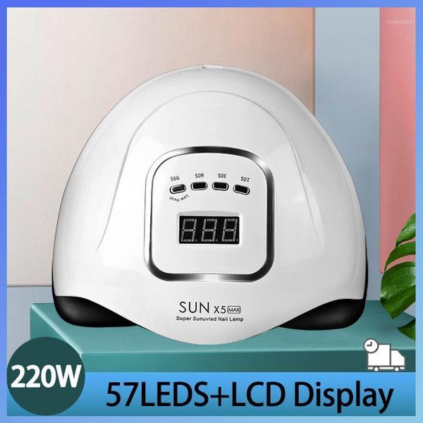 

max led uv lamp 220w quick dry nail portable usb charging manicure auto professional gel dryer dryers1