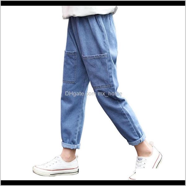 Pantaloni Abbigliamento per neonati Neonato, Consegna di maternità per bambini 2021 Jeans tinta unita grandi Ragazze Pantaloni casual in denim per bambini Ragazzi adolescenti