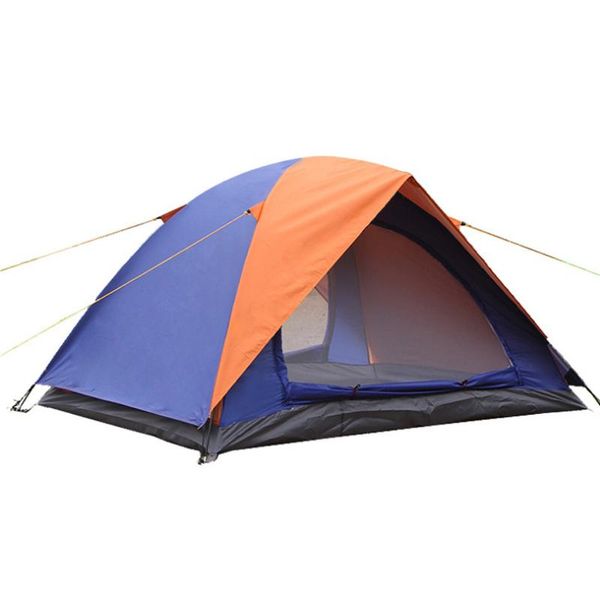 

three person 200*200*130cm double layer weather resistant outdoor camping tent for fishing, hunting adventure and family party tents shelter