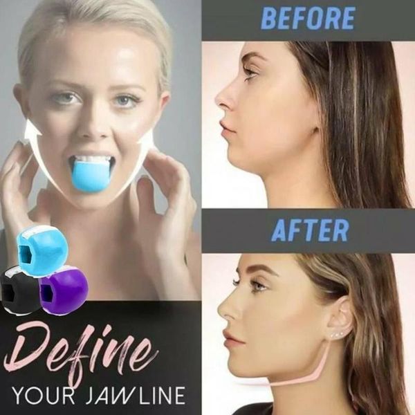 

jaw trainer face-lift artifact facial muscle chew device face and neck exercise ball strength trainer expander equipment