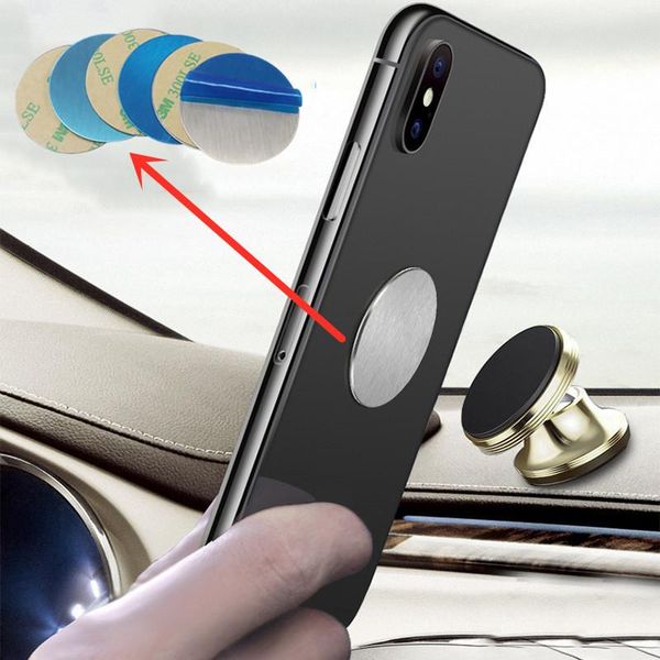 

2pc/5pc/10pc metal plate disk iron sheet 30mm round magnet mobile cell phone holder for car support telephone smartphone stand mounts & hold