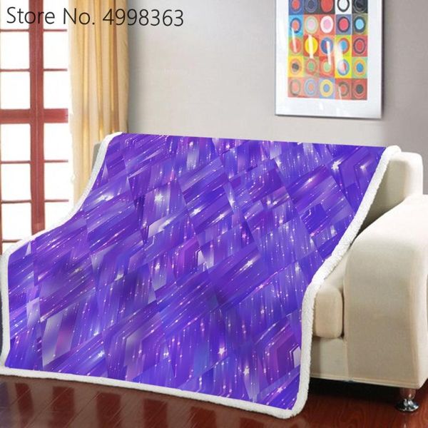 

blankets rhombic 3d print sherpa fleece blanket geometric throw on sofa bed kid travel bedding drop outdoor cover