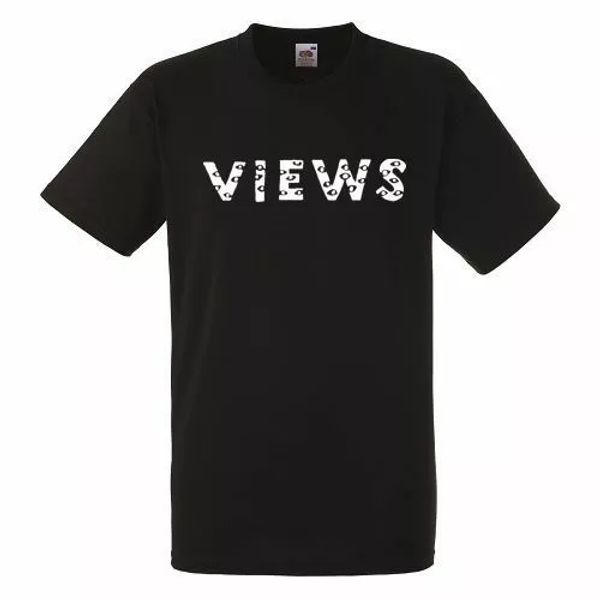 

drake views black mens t-shirt men rock band tee shirt, White;black