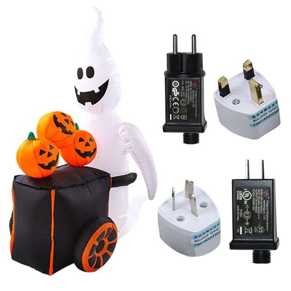 

party decoration halloween pumpkin ghost cart inflatable model with led light props