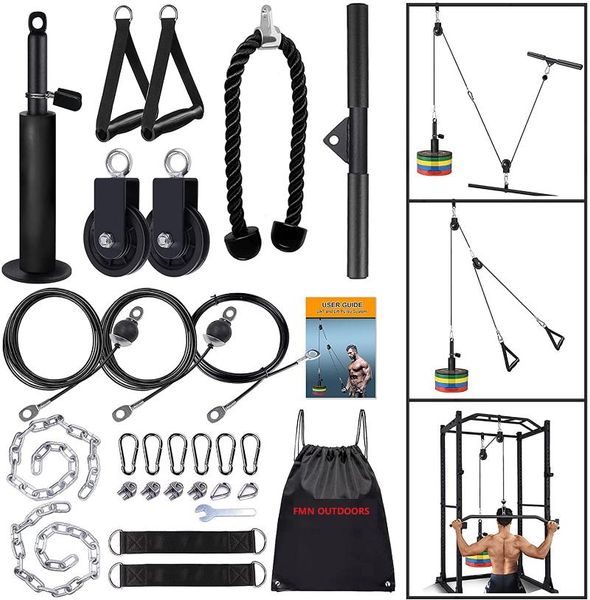 

accessories weight cable pulley system gym, upgraded attachments