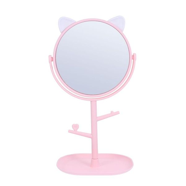 

rotatable vanity mirror deskcosmetic ears shape makeup mirrors