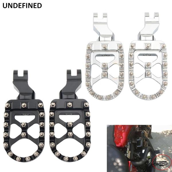 

pedals motorcycle mx foot pegs off-road style cnc front rider driver footrests for bonneville se t100 t900 thrunxon 1200