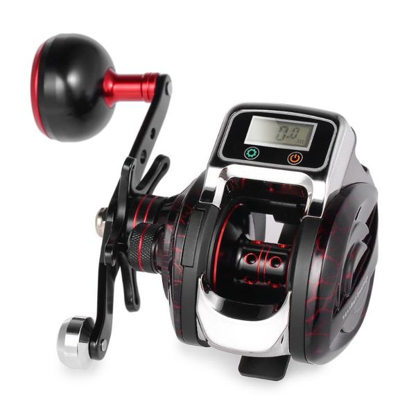

14+1 bb ball bearing 6.3:1 bait casting fishing reel digital led display baitcasting line counter accessories reels