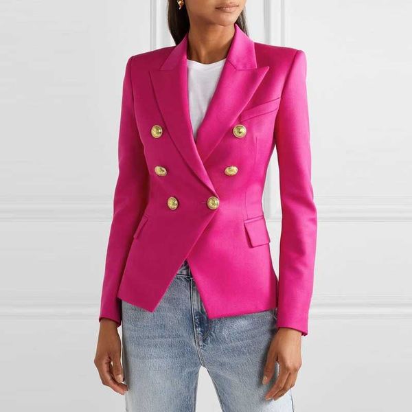 Vrouwen Blazers En Jassen Maat Jas Dames Kleding Double Breasted Vrouwelijke Blazer Overjas Basic Slim Fitting Prachtige 210930