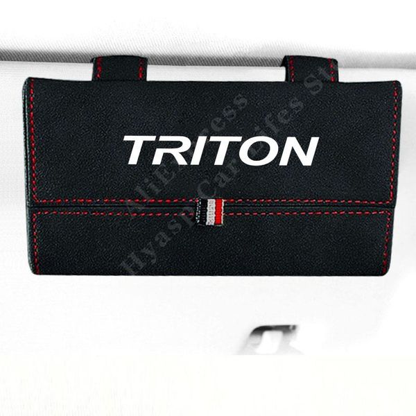 

car sun glasses holder box magnetic for mitsubishi triton visor case organizer