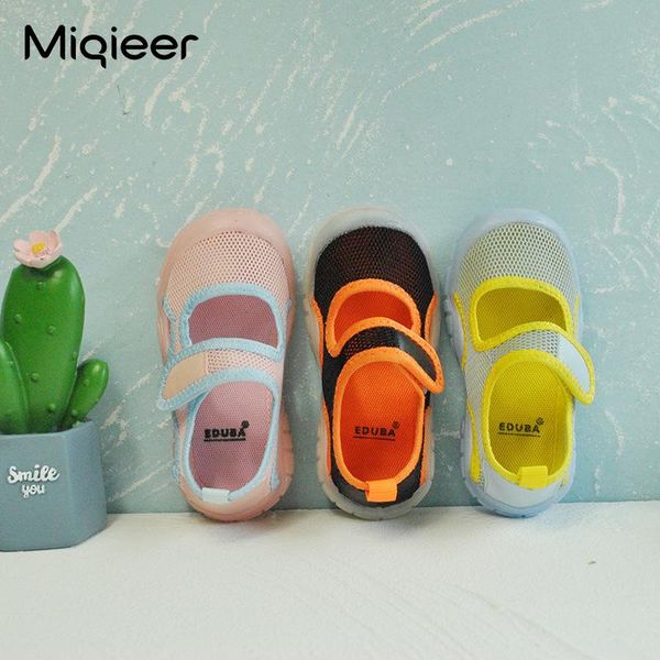 

children mesh sandals 2021 summer girls soft bottom breathable indoor shoes baby boys toddler single kids casual sneakers athletic & outdoor, Black