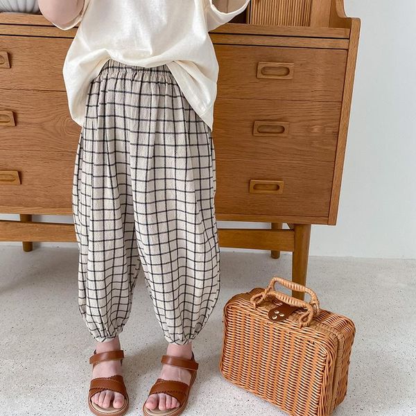 

trousers summer baby girls cotton thin cool floral kids casual pantalettes children bloomers, Blue