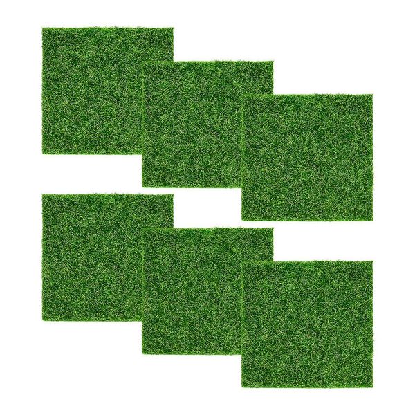 

decorative flowers & wreaths artificial turf grass tiles 15 x 15cm synthetic lawn astro garden high density fake mat patch tile