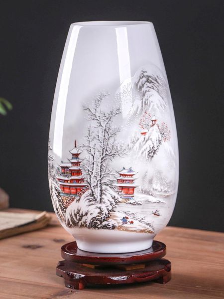 

vases jingdezhen modern chinese ceramic small vase decoration living room flower arrangement wine cabinet decorative crafts