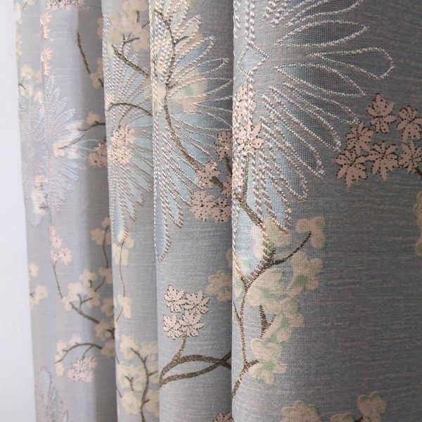 

curtain & drapes high precision jacquard backing curtains, shading floral for living room, dining room and bedroom blackout curtains