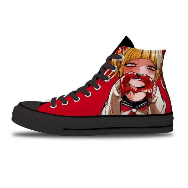 

my hero academia diy anime cartoon running non-slip basketball shoe for men's trend sports shoes