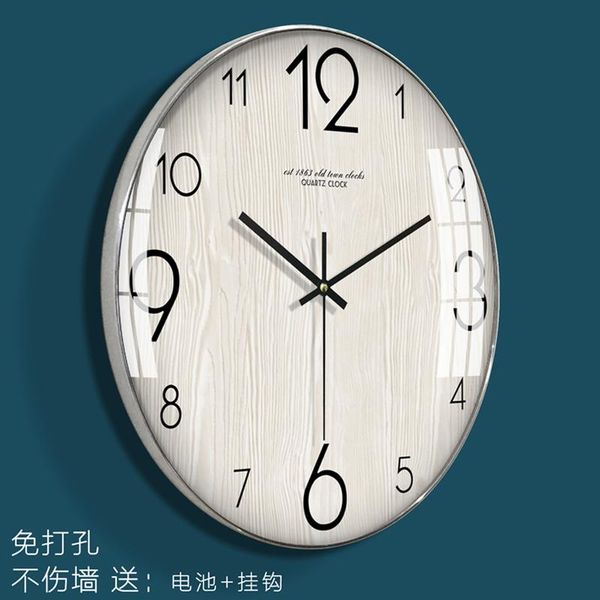 

wall clocks modern wooden home decor watches sielnt nordic clock kitcenn creative living room deciration orologio da parete