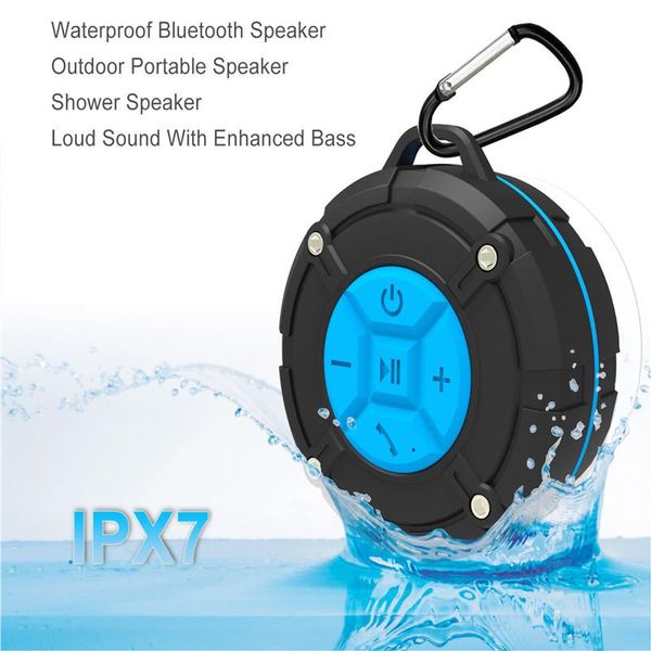 

portable speakers c618 explosion style bathroom audio outdoor backpack ipx7 wireless waterproof bluetooth speaker with suction cup 40#