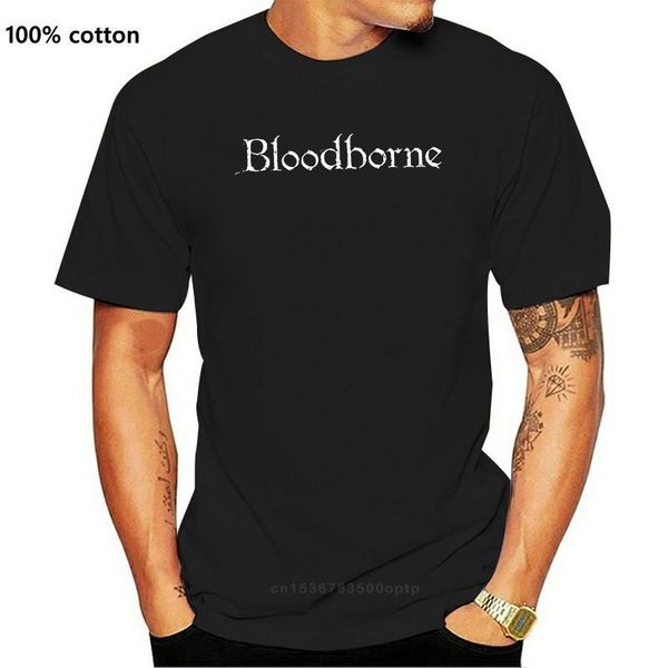

men's t-shirts men t shirt bloodborne logo s black funny t-shirt novelty tshirt women, White;black